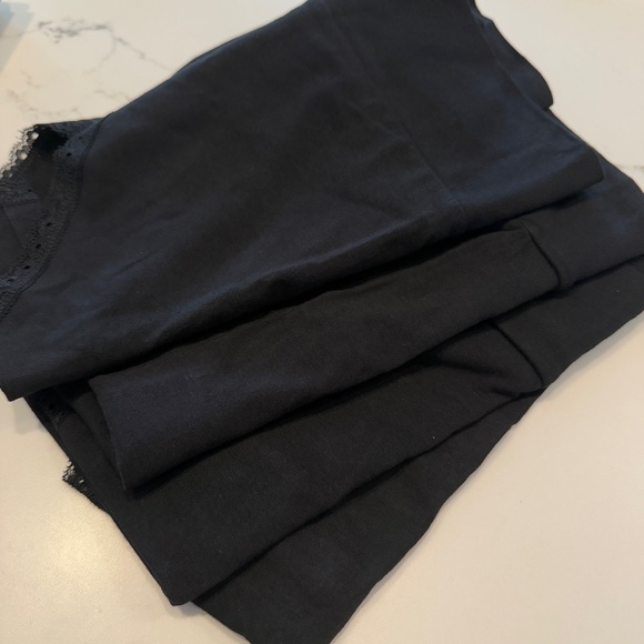 4 Pack PACT Black Lace Trim Bikini Underwear | 95% Organic Cotton | Sz 2X - Picture 3 of 7